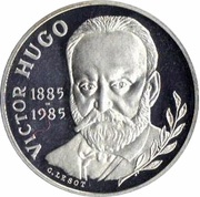 10 Francs Victor Hugo - BU, France, 1985 reverse image