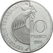 10 Francs Robert Schuman obverse image