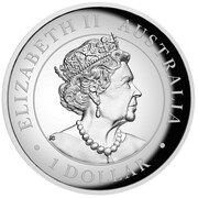 1 Dollar - Elizabeth II 6th Portrait - Silver Kangaroo obverse image