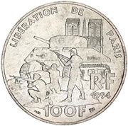 100 Francs Liberation obverse image