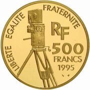 500 Francs Alfred Hitchcock; Large module obverse image