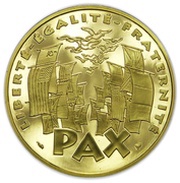 500 Francs VE Day, France, 1995 reverse image