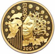 655.957 Francs Europa; Large module, France, 2001 reverse image