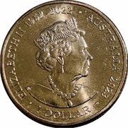 1 Dollar In the name of Elizabeth II; 6th Portrait - The Big Blue Heeler obverse image