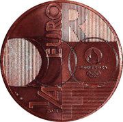 ¼ Euros Handover Tokyo - Paris obverse image