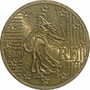 50 Euro Cents 1st map obverse image