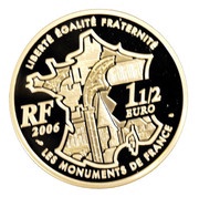 1½ Euros Arc de Triomphe obverse image