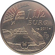 1½ Euro Olympique de Marseille obverse image