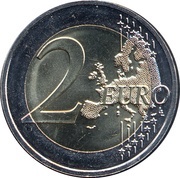 2 Euros Auguste Rodin reverse image