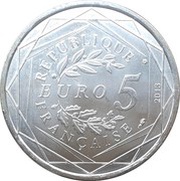 5 Euros Egalité obverse image