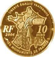 10 Euros Dome of Les Invalides obverse image