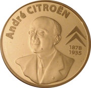 10 Euros André Citroen, France, 2008 reverse image