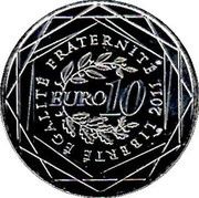 10 Euros Lower-Normandie, France, 2011 reverse image