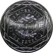 10 Euros Brittany, France, 2011 reverse image