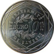 10 Euros Poitou-Charentes, France, 2012 reverse image