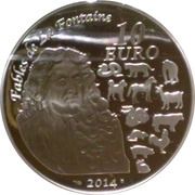 10 Euros Year of the Horse, France, 2014 reverse image