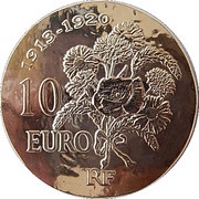 10 Euros Raymond Poincaré obverse image