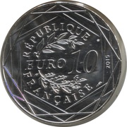 10 Euros – Astérix and Liberty Le cadeau de César obverse image