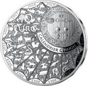 10 Euros Year of the Tiger obverse image