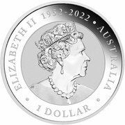 1 Dollar In the name of Elizabeth II; 6th Portrait - Australian Brumby - Silver Bullion Coin obverse image