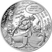 10 euros Astérix Gourmandise, France, 2022 reverse image