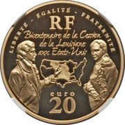 20 Euros Louisiana Purchase obverse image
