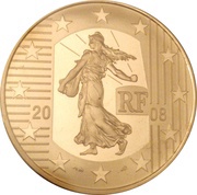 20 Euros French Republic ; gold obverse image
