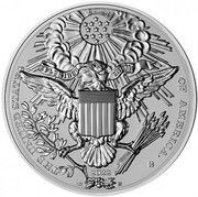 25 Euros Great Seal of the United States, France, 2022 reverse image