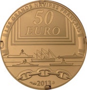50 Euros The Gloire, France, 2013 reverse image