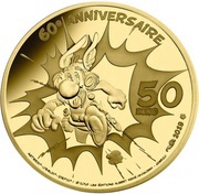 50 Euros Obelix, France, 2019 reverse image