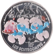 50 Euros Schtroumpf gourmand, France, 2020 reverse image