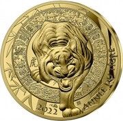 50 Euros Year of the Tiger, France, 2021 reverse image