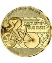 50 Euros JO 2024 Paris, Track cycling, France, 2022 reverse image