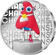 50 euros Phryge champions, France, 2023 reverse image