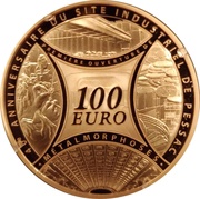100 Euros Pessac Site, France, 2013 reverse image