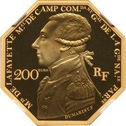 200 Euros Lafayette obverse image