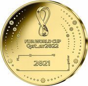 200 Euros FIFA World Cup of Football 2022, France, 2021 reverse image