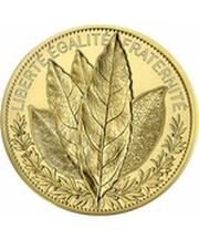 250 Euros Le Laurier, France, 2021 reverse image