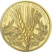250 Euros The Wheat, France, 2022 reverse image