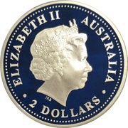 2 Dollars - Elizabeth II 4th Portrait - Australian Kookaburra obverse image