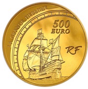 500 Euros Jacques Cartier obverse image