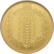 5000 Euros Le Chêne obverse image