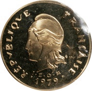 100 Francs Nickel-bronze Piedfort obverse image