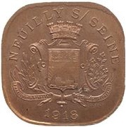 20 Centimes - Solidarité Commerciale et Industrielle - Neuilly sur Seine [92] Copper obverse image