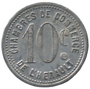 10 Centimes, France,  reverse image