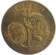 5 Centimes - Chambre de Commerce - Rouen [76] Brass obverse image