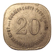 20 Centimes - Groupement des Commerçants, Industriels et Habitants - Joinville-le-Pont [94], France, 1918 reverse image