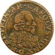 Double Tournois - Charles I 6th type obverse image