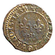 Double Tournois - Charles I 7th type, France, 1634 reverse image