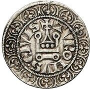 Groschen Tournois - Robert, France, 1365-1411 reverse image